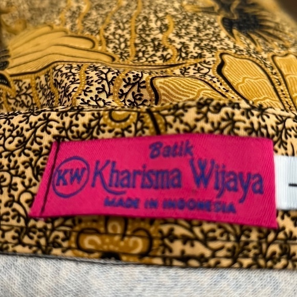Couture BATIK Shirt KHARISMA WIJAYA INDONESIA size Large NWOT - Picture 4 of 12
